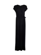 Dorothy Perkins *tall Black Wrap Maxi Dress