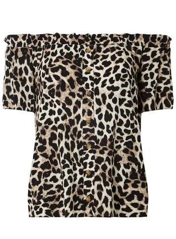 Dorothy Perkins Petite Animal Print Bardot Top