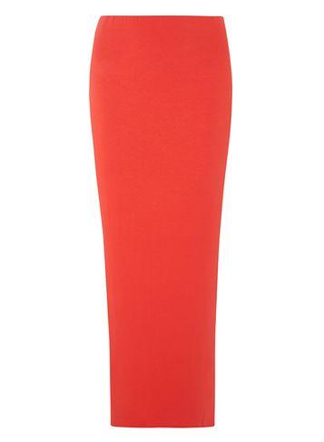 Dorothy Perkins *tall Coral Hiwaisted Tube Skirt