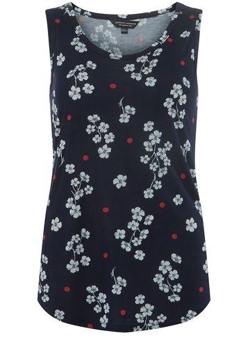 Dorothy Perkins Navy Ditsy Print Vest