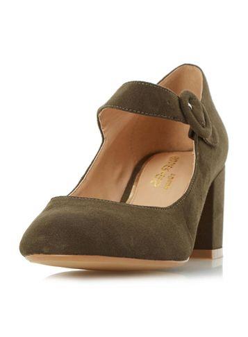 Dorothy Perkins *head Over Heels 'arletta' Green Mid Heel Shoes