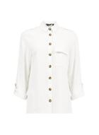Dorothy Perkins White Linen Utility Shirt