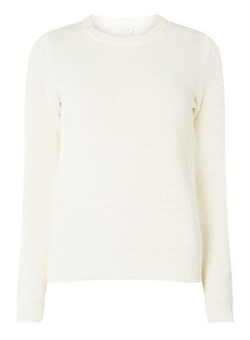 Dorothy Perkins *vila White Knitted Top