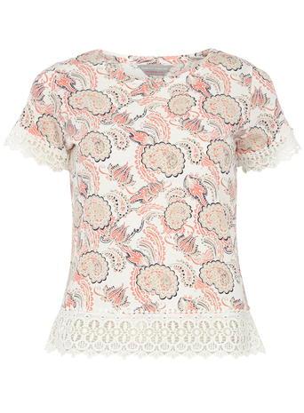 Dorothy Perkins Petite Paisley Crochet Tee