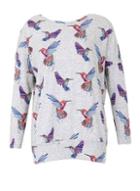 Dorothy Perkins *izabel London Multi Blue Long Sleeve Top