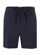 Dorothy Perkins *tall Navy Tie Waist Shorts