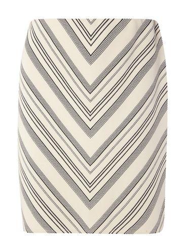 Dorothy Perkins Black Chevron A-line Skirt