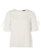 Dorothy Perkins Ivory Tie Sleeve Top