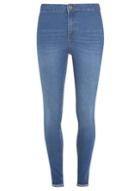 Dorothy Perkins Bright Midwash Fly Front 'lyla' Jeans