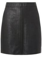 Dorothy Perkins Black Pu Pocket Mini A-line Skirt