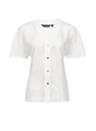 Dorothy Perkins *ivory Button Shirt