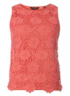 Dorothy Perkins Coral Lace Shell Top