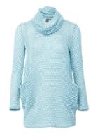 *izabel London Cyan Sheer Knitted Jumper