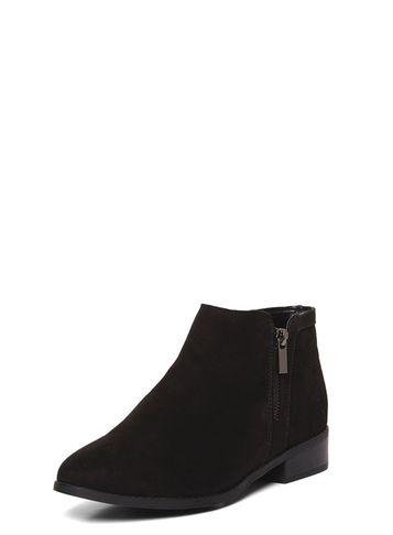 Dorothy Perkins Black 'manta' Zip Ankle Boots