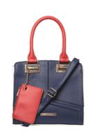 Dorothy Perkins Navy Mix Square Hardware Tote
