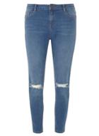 Dorothy Perkins Midwash Rip Darcy Ankle Jeans