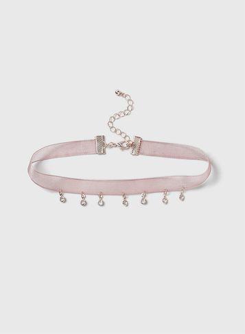 Dorothy Perkins Mesh And Rhinestone Choker
