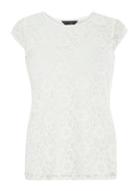 Dorothy Perkins Ivory Lace Wrapback Top