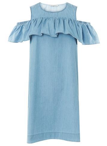 Dorothy Perkins *vero Moda Blue Cold Shoulder Shift Dress