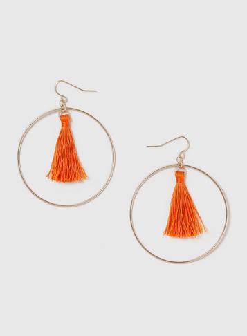 Dorothy Perkins Gold Tassel And Hoop Earrings