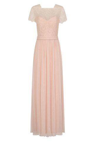 Dorothy Perkins *little Mistress Silver Maxi Dress