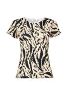 Dorothy Perkins Petite Multi Coloured Abstract Animal Print T-shirt