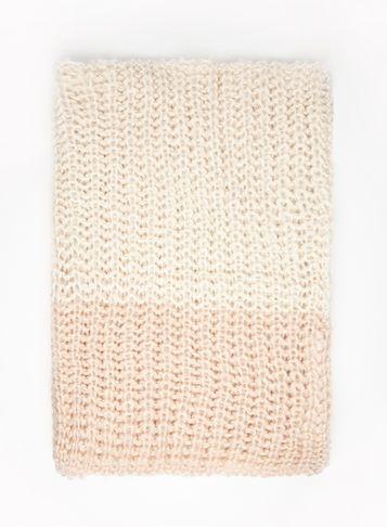 Dorothy Perkins Blush And Cream Knitted Snood
