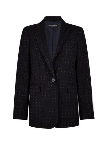 Dorothy Perkins Navy Orange Spot Print Tailored Jacket