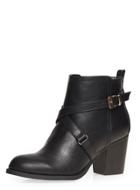 Dorothy Perkins Wide Fit Black 'wava' Boots