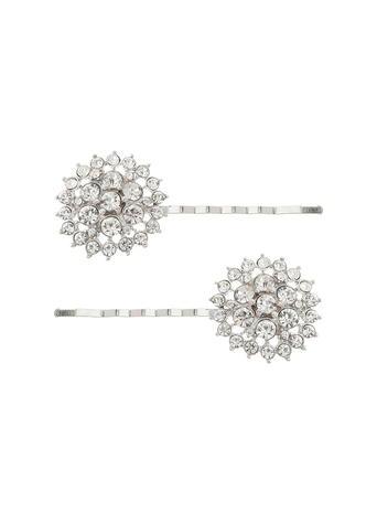 Dorothy Perkins Crystal Flower Hair Slides