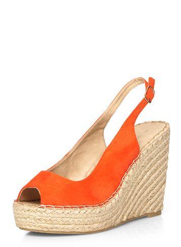 Dorothy Perkins Orange 'pia' Sling Back Wedges