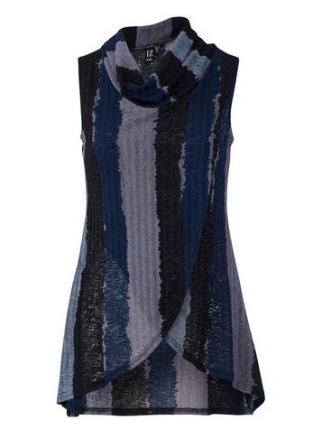 Dorothy Perkins *izabel London Striped Knitted Wrap Top