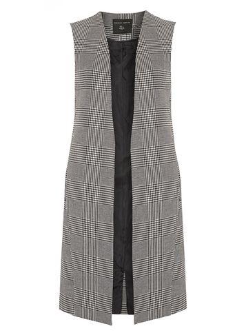 Dorothy Perkins Monochrome Textured Sleeveless Gilet