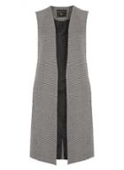 Dorothy Perkins Monochrome Textured Sleeveless Gilet