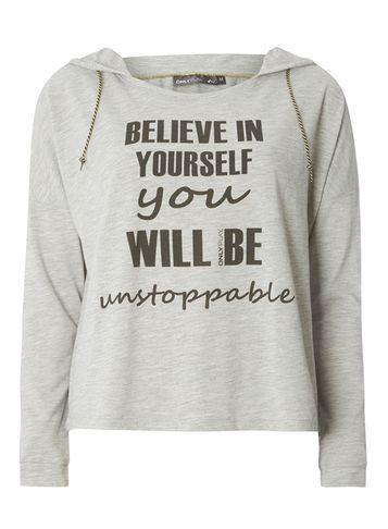 Dorothy Perkins *only Play Grey Slogan Sweat Top