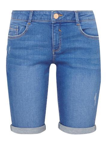 Dorothy Perkins Petite Bright Blue Knee Shorts