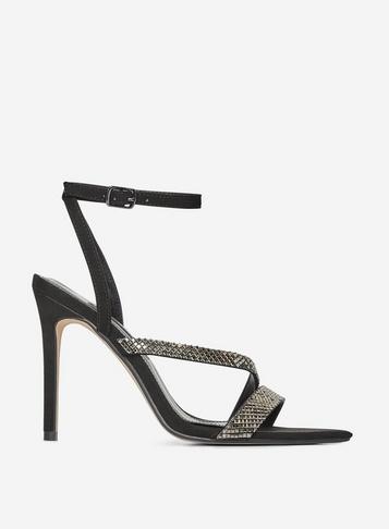 Dorothy Perkins Black Bae Diamante Heeled Sandals