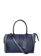 Dorothy Perkins Navy Mix Colour Block Bowler Bag