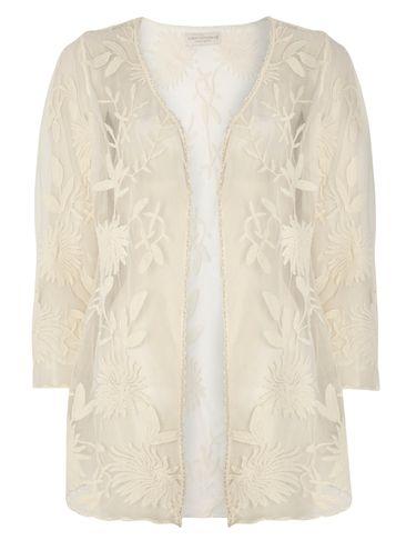 Dorothy Perkins Ivory Embroidered Cardigan