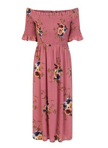 Dorothy Perkins *girls On Film Rose Print Midi Skater Dress