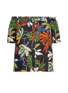 Dorothy Perkins *dp Curve Tropical Print Bardot Top