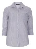 Dorothy Perkins Blue Stripe Casual Shirt