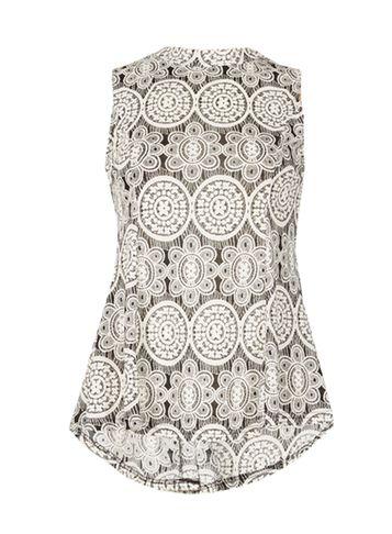 Dorothy Perkins *izabel London Black Retro Print Top