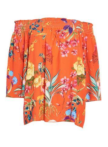 Dorothy Perkins *quiz Multi Coloured Floral Bardot Top