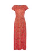 Dorothy Perkins Red Ruched Jersey Midi Dress