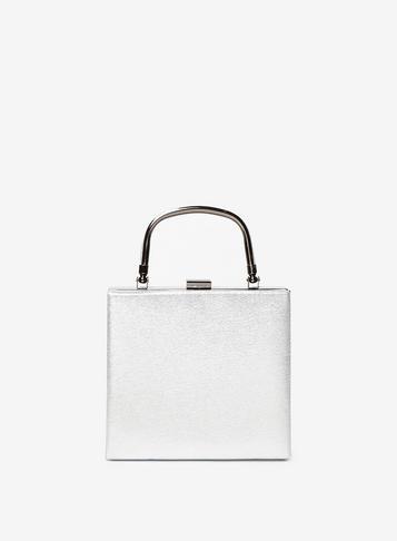Dorothy Perkins Silver Frame Top Handle Clutch