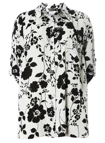 Dorothy Perkins Dp Curve Grey Floral Print Shirt