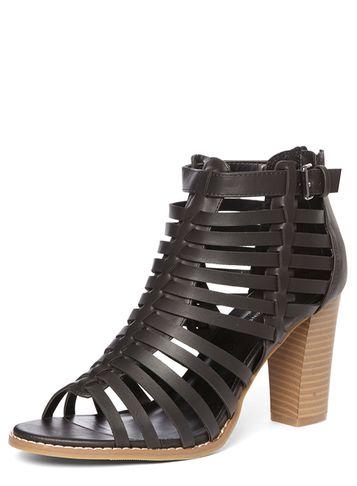 Dorothy Perkins Black 'sand' Gladiator Sandals