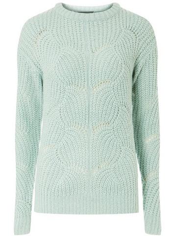 Dorothy Perkins *tall Green Lofty Stitch Jumper
