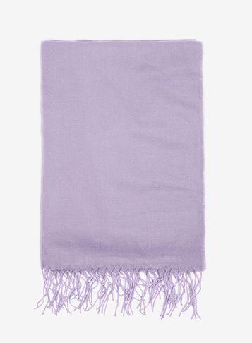 Dorothy Perkins Lilac Fluffy Plain Acrylic Scarf